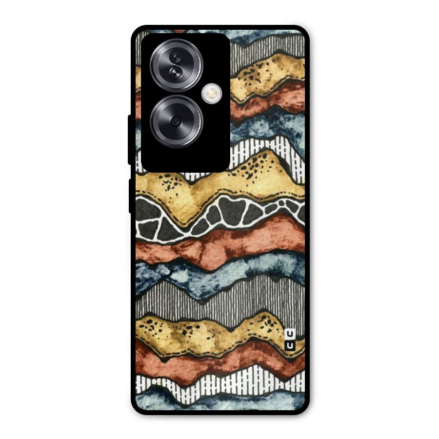 Best Texture Pattern Metal Back Case for Oppo A79 5G