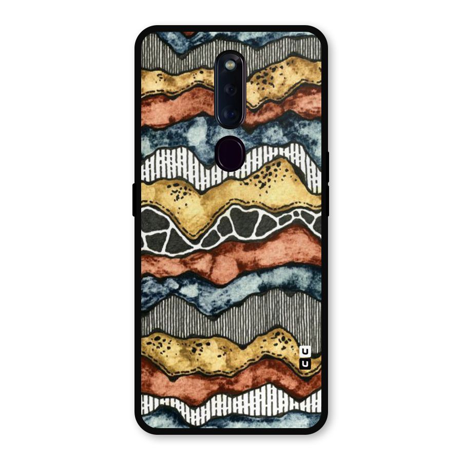 Best Texture Pattern Metal Back Case for Oppo F11 Pro