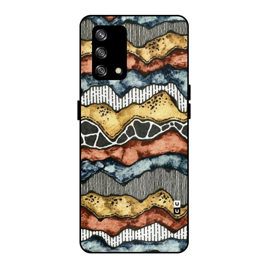 Best Texture Pattern Metal Back Case for Oppo F19