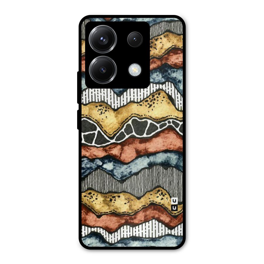 Best Texture Pattern Metal Back Case for Poco X6
