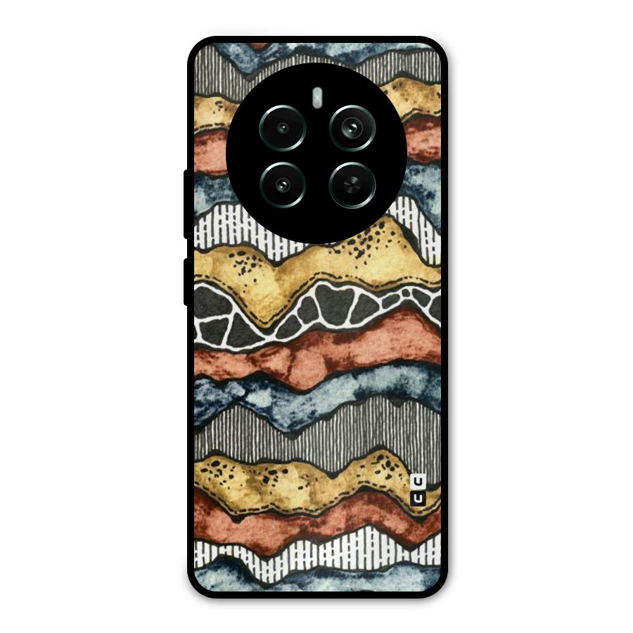 Best Texture Pattern Metal Back Case for Realme 12 Pro Plus