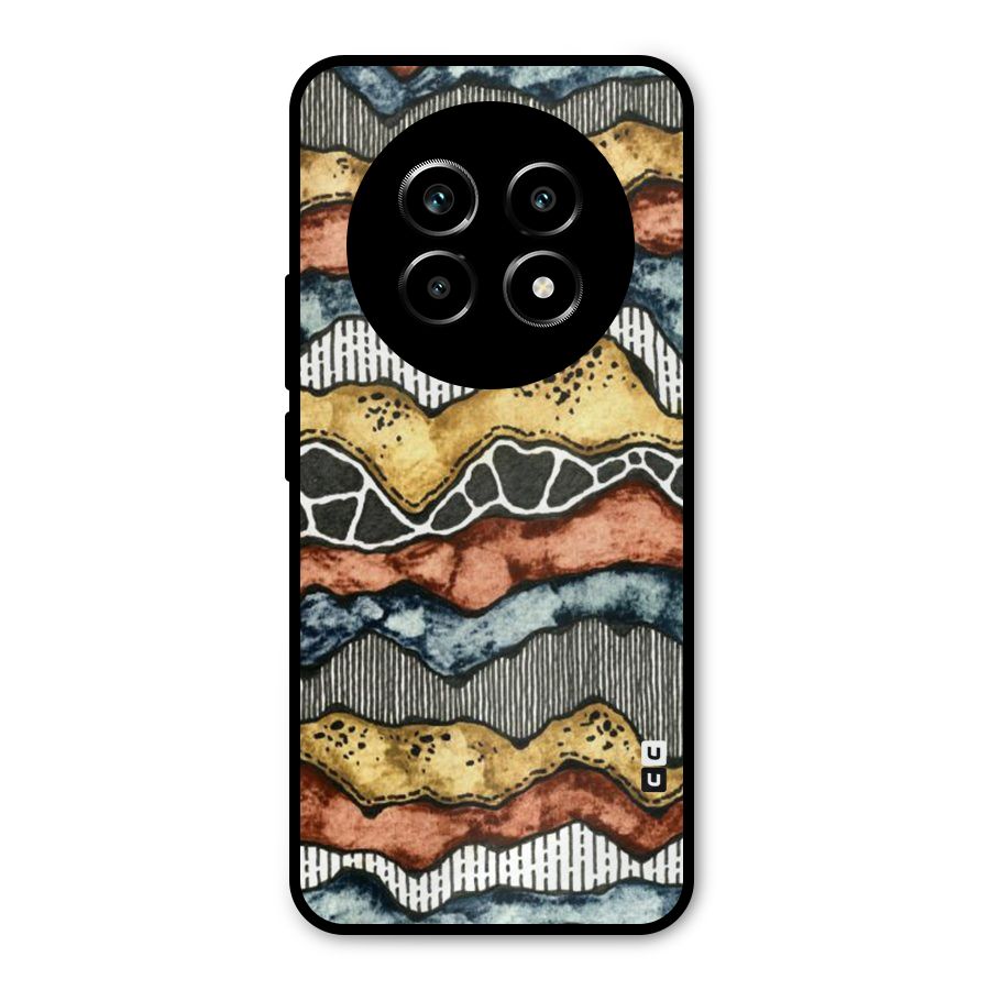 Best Texture Pattern Metal Back Case for Realme 13 Pro