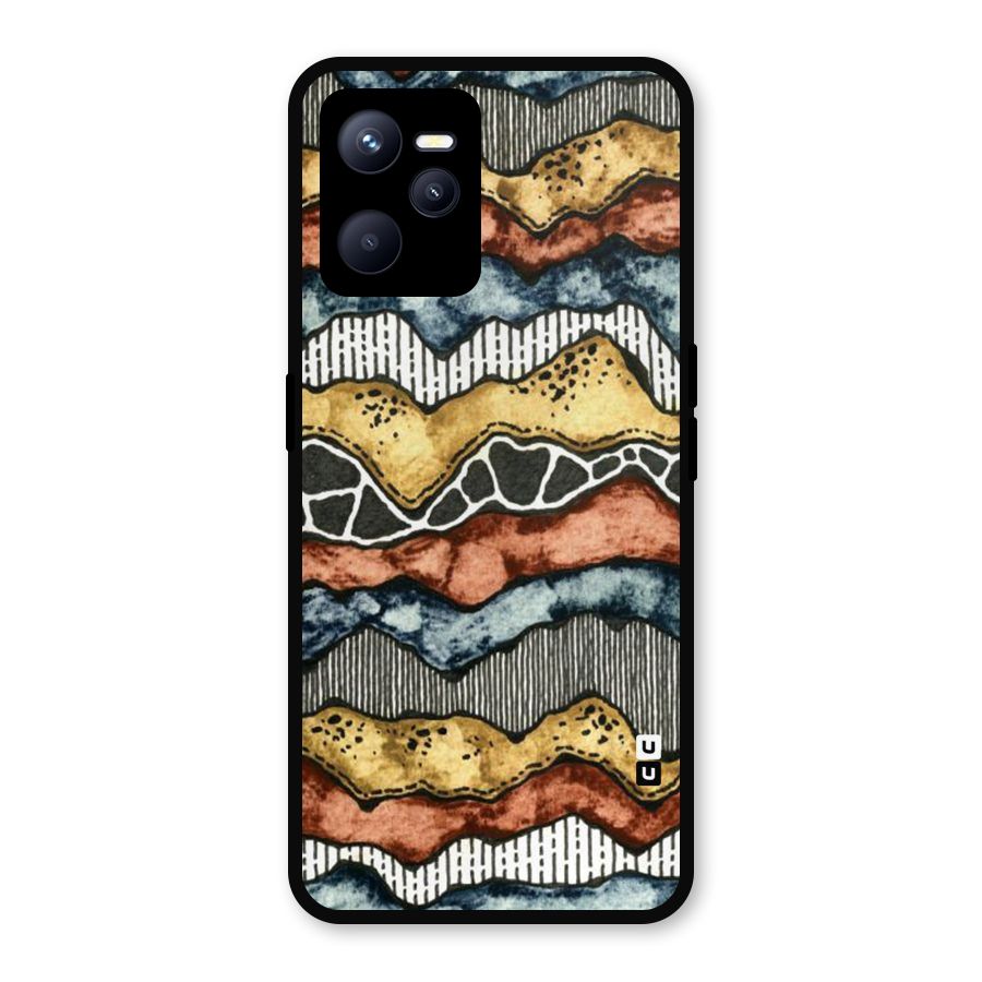 Best Texture Pattern Metal Back Case for Realme C35