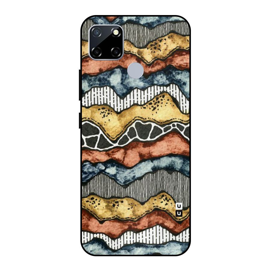 Best Texture Pattern Metal Back Case for Realme Narzo 20