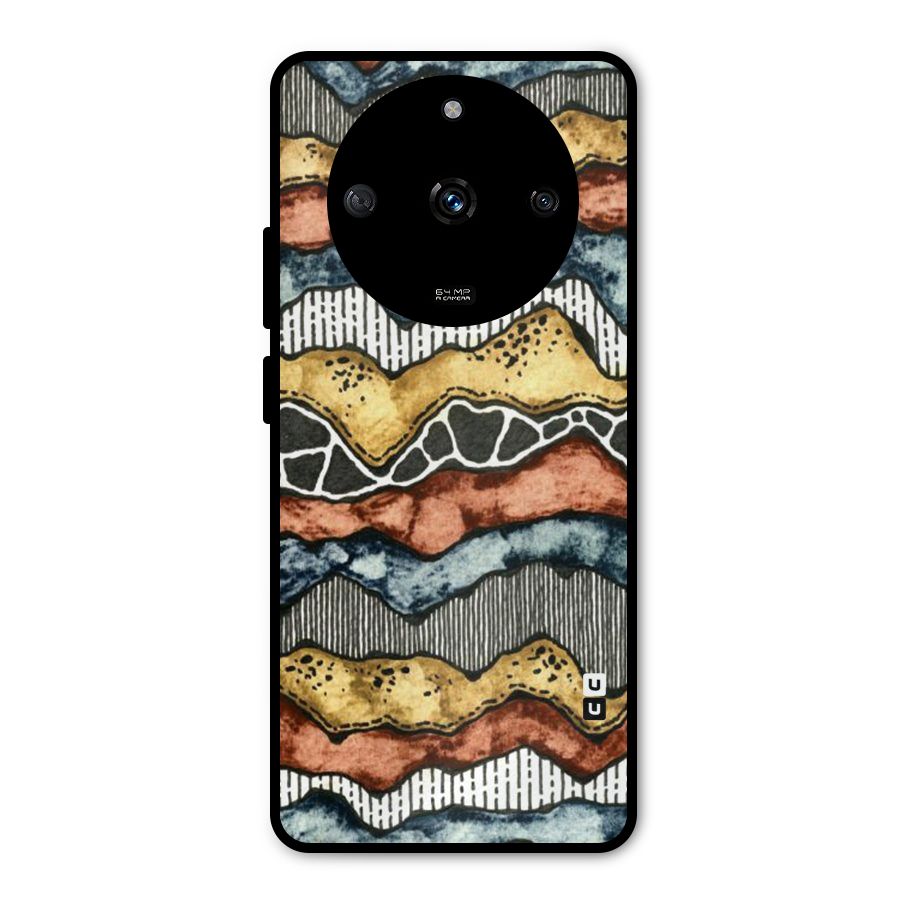 Best Texture Pattern Metal Back Case for Realme Narzo 60 5G