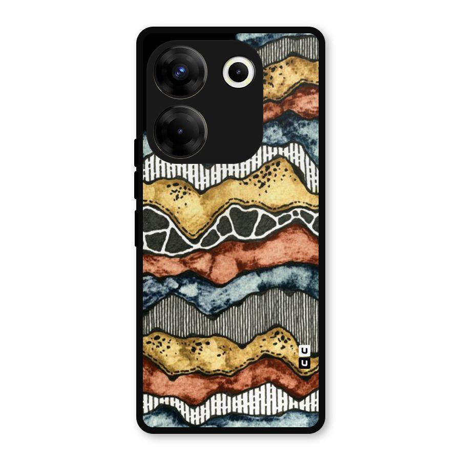 Best Texture Pattern Metal Back Case for Tecno Camon 20