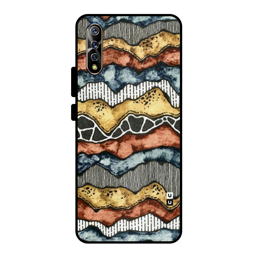 Best Texture Pattern Metal Back Case for Vivo S1