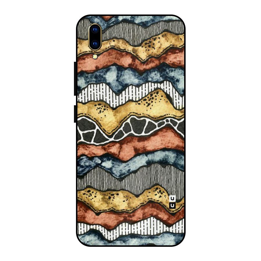 Best Texture Pattern Metal Back Case for Vivo V11 Pro