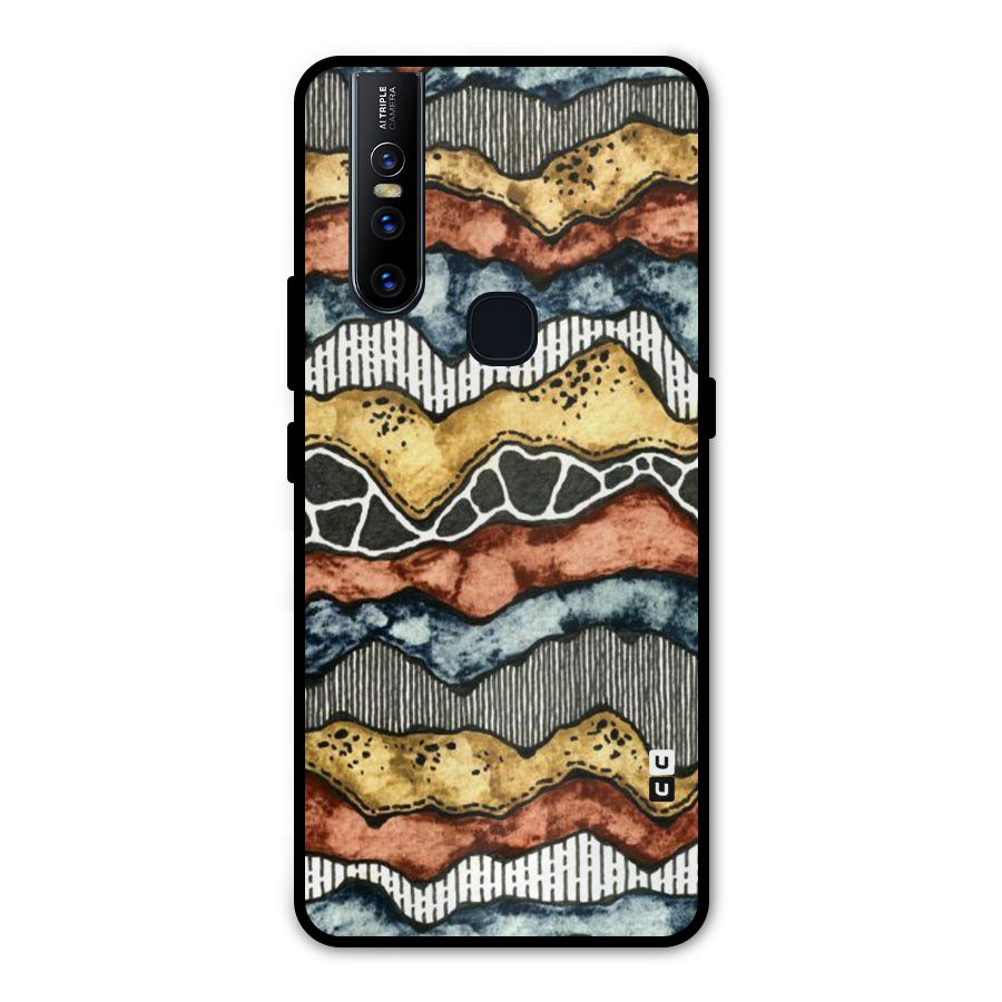 Best Texture Pattern Metal Back Case for Vivo V15