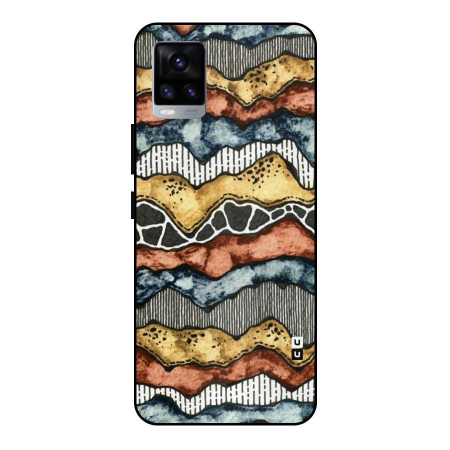 Best Texture Pattern Metal Back Case for Vivo V20