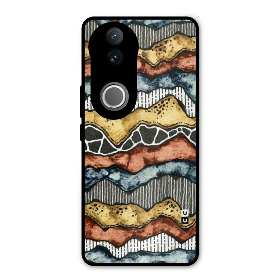 Best Texture Pattern Metal Back Case for Vivo V50e