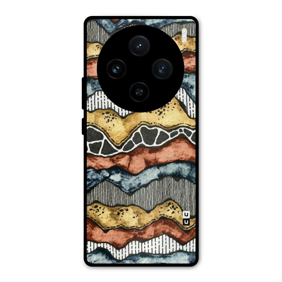 Best Texture Pattern Metal Back Case for Vivo X100