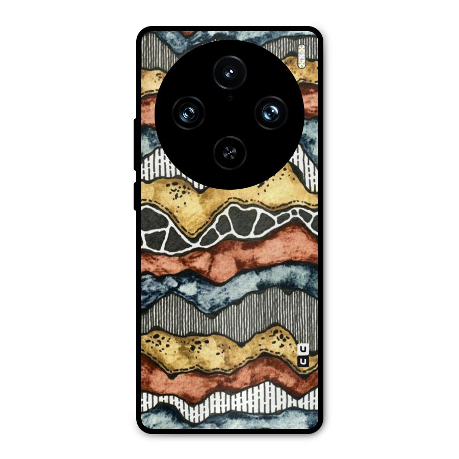 Best Texture Pattern Metal Back Case for Vivo X100 Pro