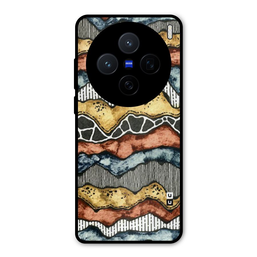 Best Texture Pattern Metal Back Case for Vivo X200