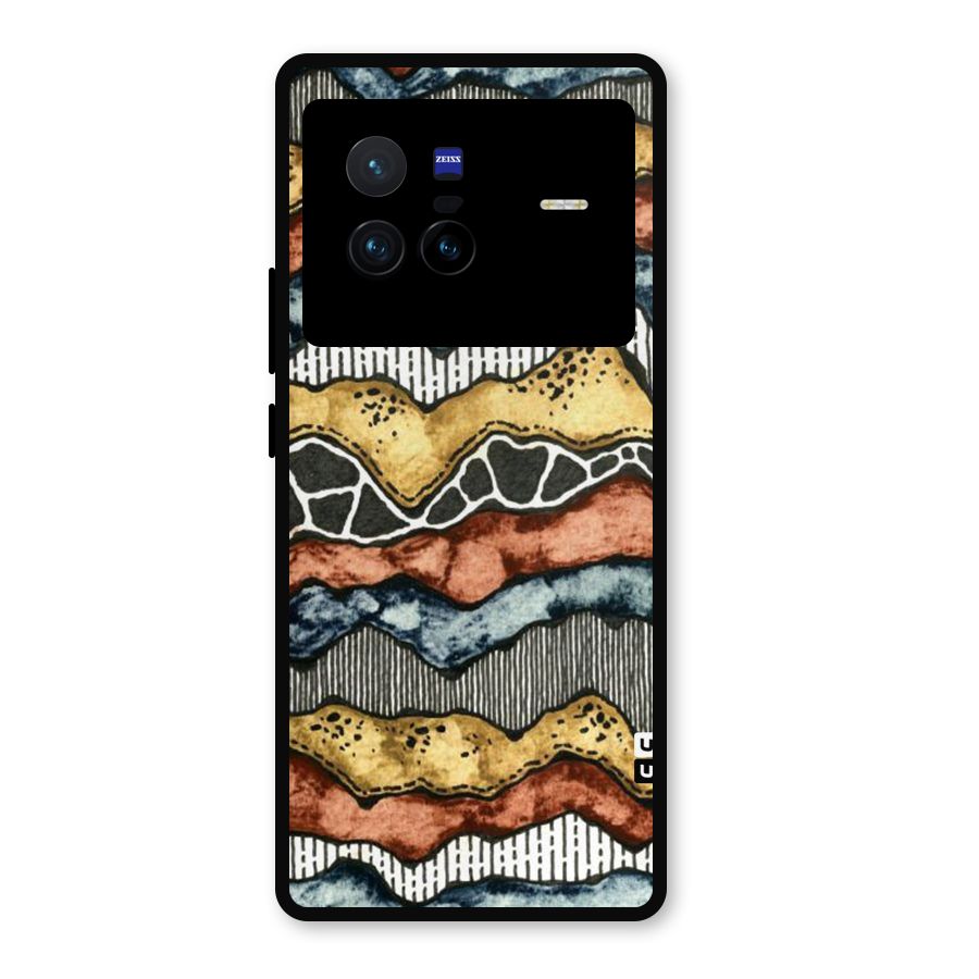 Best Texture Pattern Metal Back Case for Vivo X80