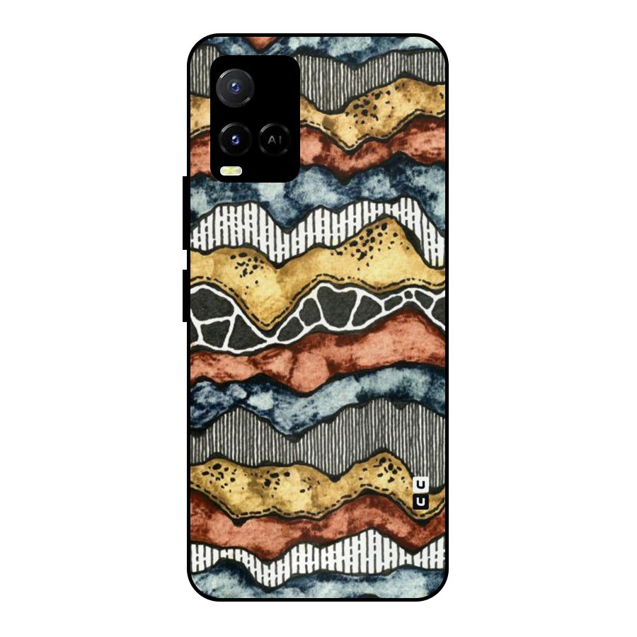 Best Texture Pattern Metal Back Case for Vivo Y21A