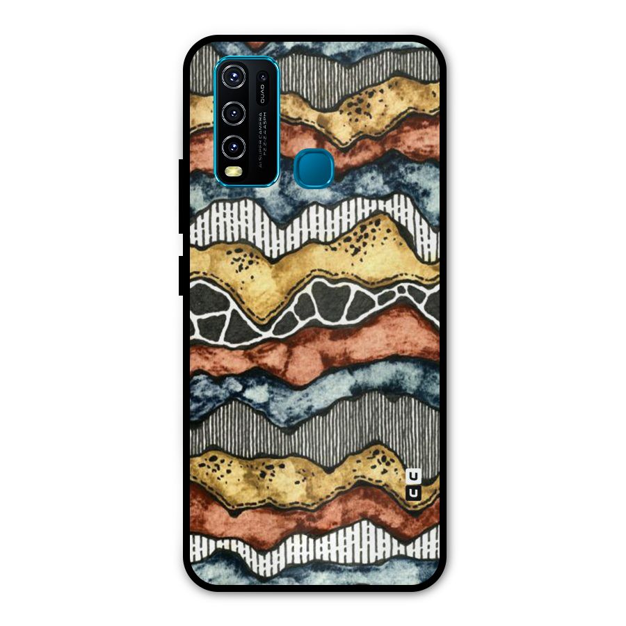 Best Texture Pattern Metal Back Case for Vivo Y30