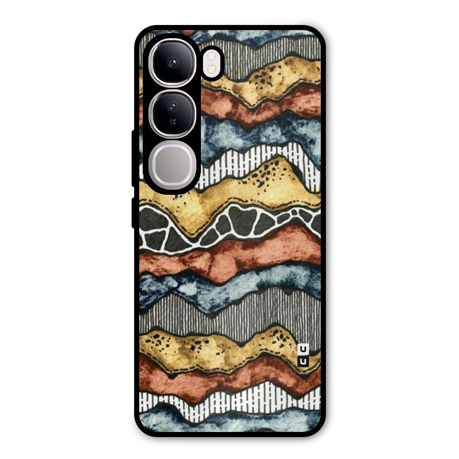 Best Texture Pattern Metal Back Case for Vivo Y300