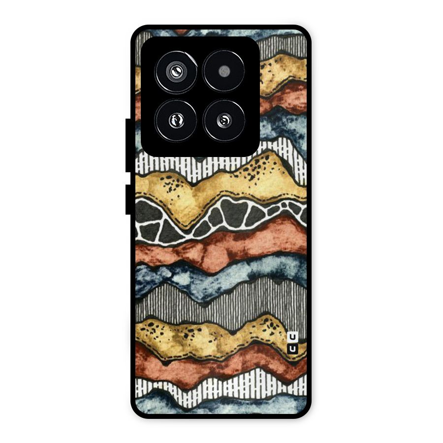 Best Texture Pattern Metal Back Case for Xiaomi 14 Pro