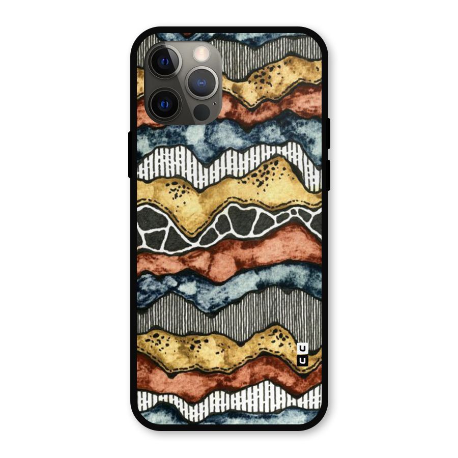 Best Texture Pattern Metal Back Case for iPhone 12 Pro