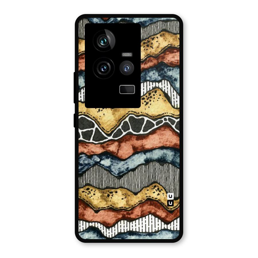 Best Texture Pattern Metal Back Case for iQOO 11 5G