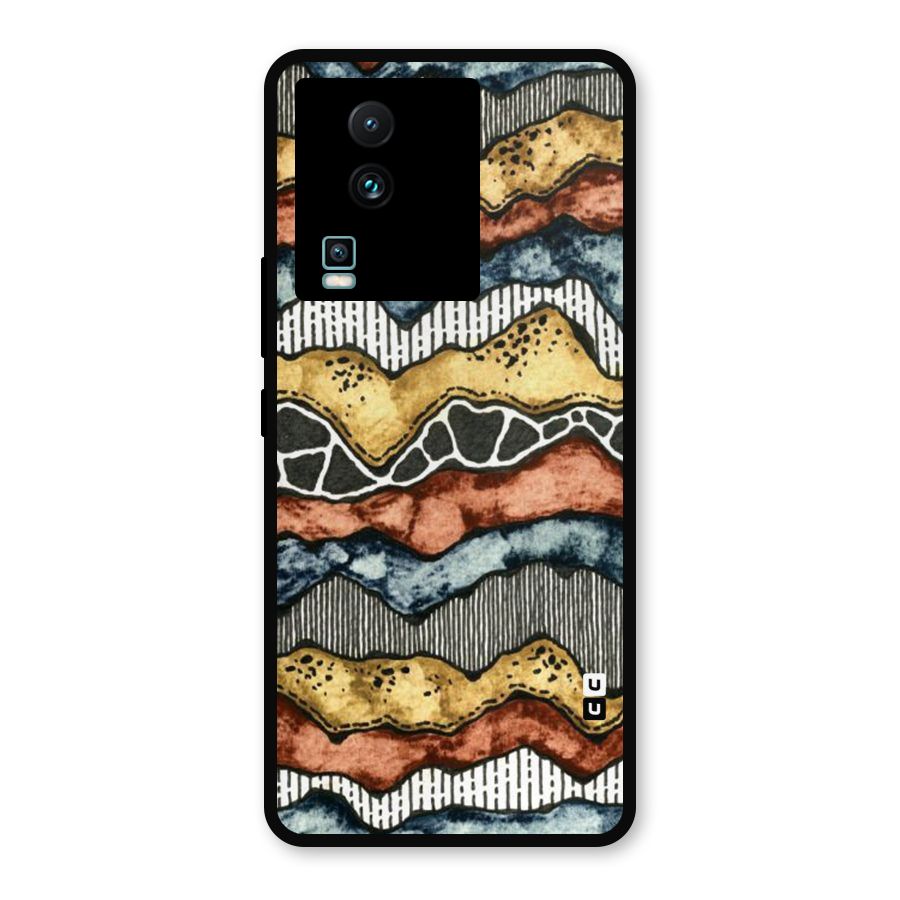 Best Texture Pattern Metal Back Case for iQOO Neo 7