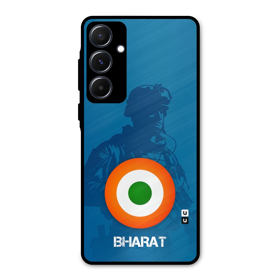 Bharat Commando Metal Back Case for Galaxy A55