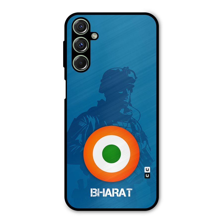 Bharat Commando Metal Back Case for Galaxy F34