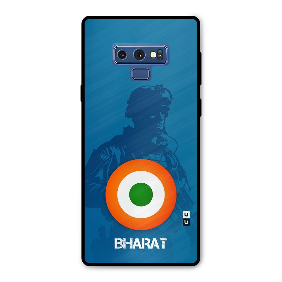 Bharat Commando Metal Back Case for Galaxy Note 9