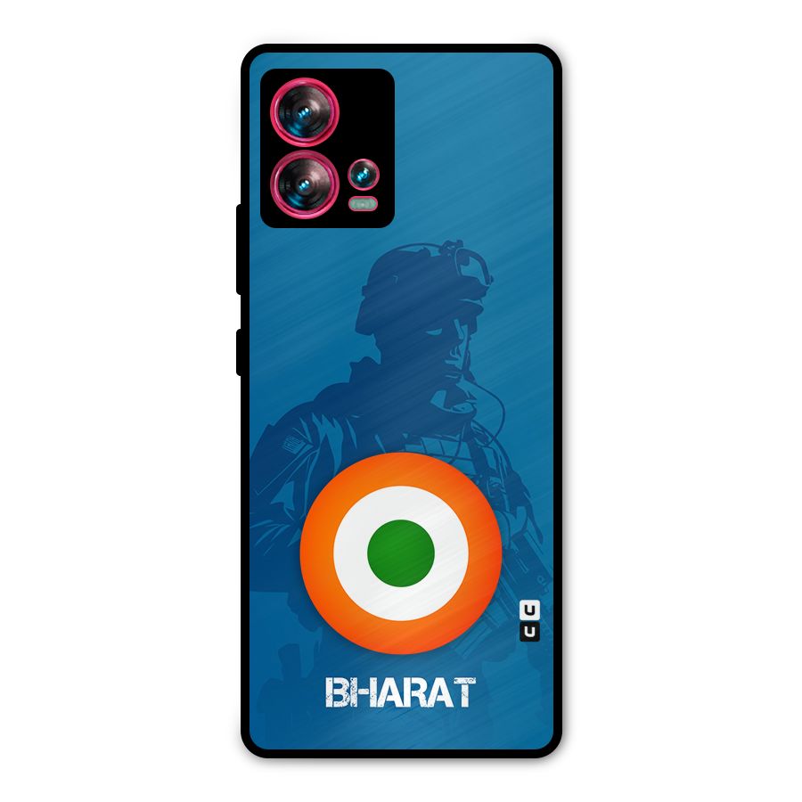 Bharat Commando Metal Back Case for Motorola Edge 30 Fusion