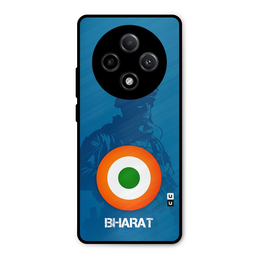 Bharat Commando Metal Back Case for Oppo F27 Pro Plus