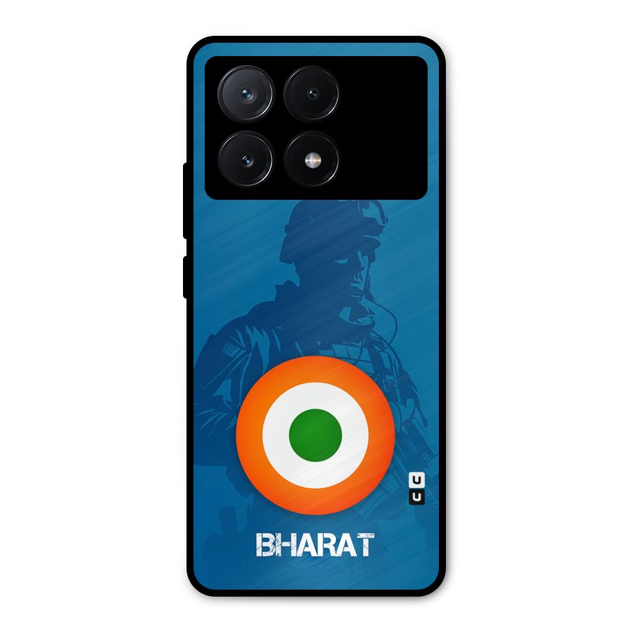 Bharat Commando Metal Back Case for Poco X6 Pro
