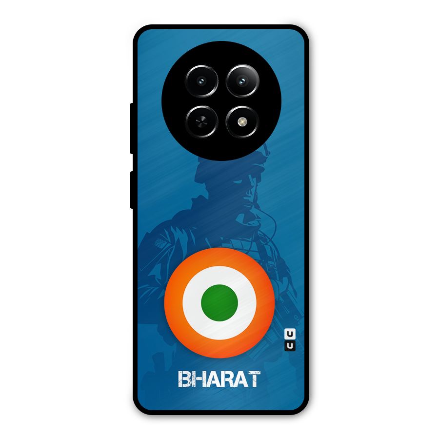 Bharat Commando Metal Back Case for Realme Narzo N65