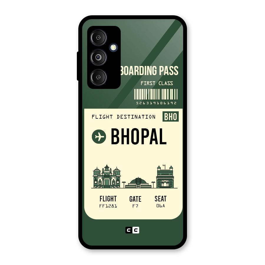 Bhopal Boarding Pass Glass Back Case for Galaxy M14 5G
