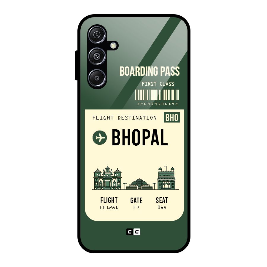 Bhopal Boarding Pass Glass Back Case for Galaxy M34 5G
