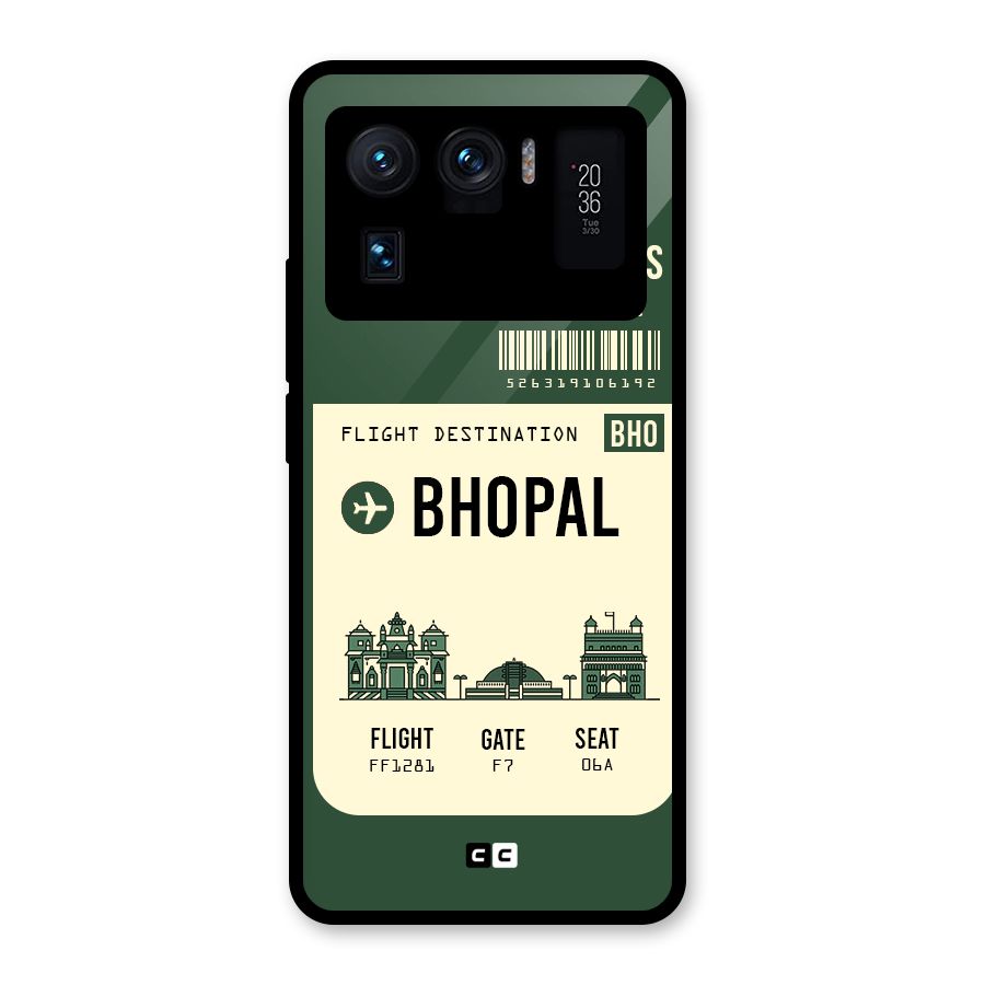 Bhopal Boarding Pass Glass Back Case for Mi 11 Ultra
