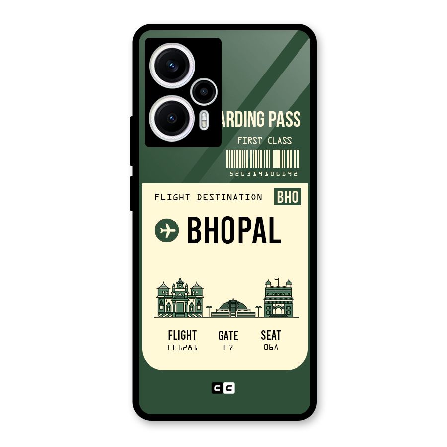 Bhopal Boarding Pass Glass Back Case for Poco F5