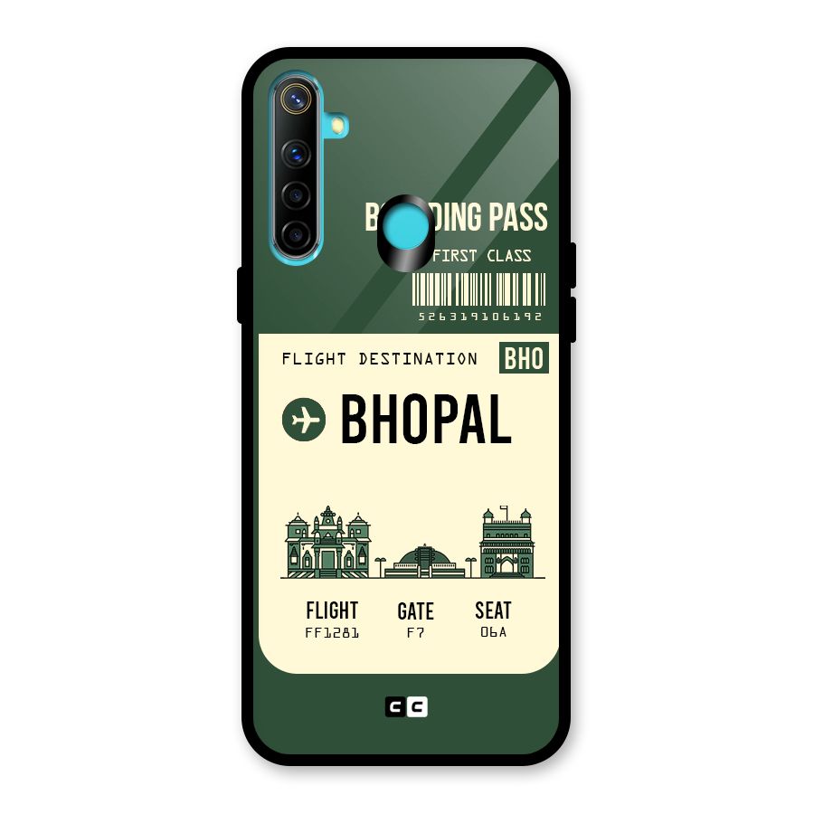 Bhopal Boarding Pass Glass Back Case for Realme Narzo 10