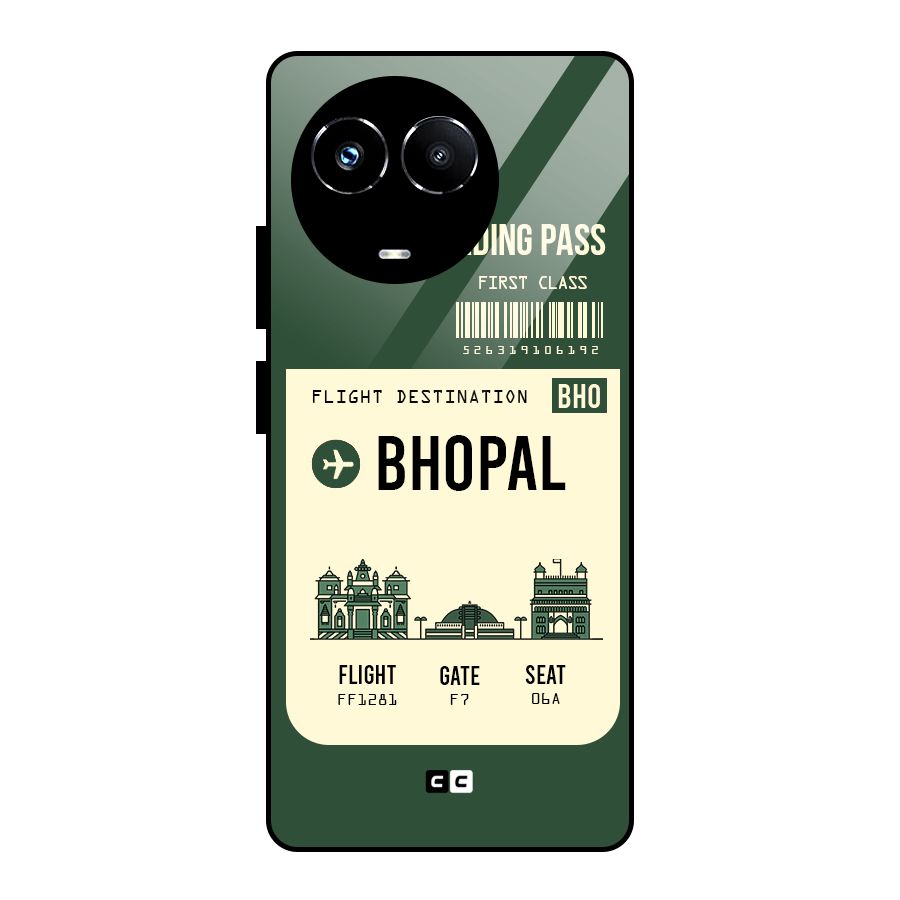 Bhopal Boarding Pass Glass Back Case for Realme Narzo 60X