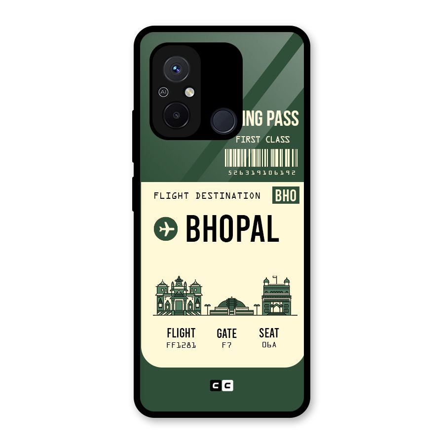 Bhopal Boarding Pass Glass Back Case for Redmi 12C
