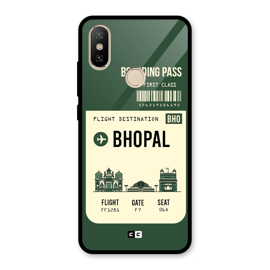 Bhopal Boarding Pass Glass Back Case for Redmi A2