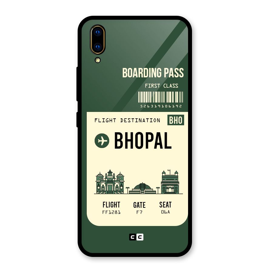 Bhopal Boarding Pass Glass Back Case for Vivo V11 Pro
