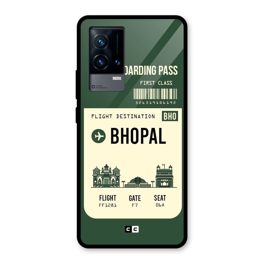Bhopal Boarding Pass Glass Back Case for iQOO 9 5G