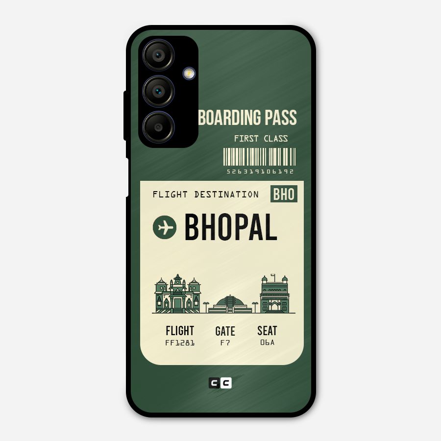 Bhopal Boarding Pass Metal Back Case for Galaxy A15 5G