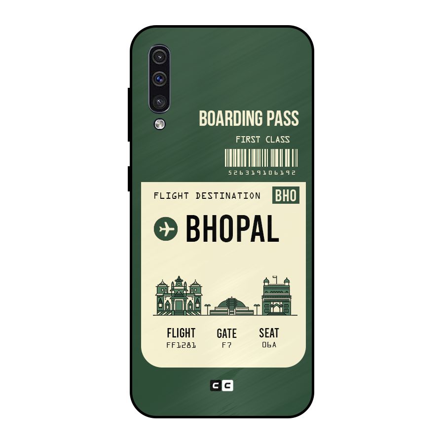 Bhopal Boarding Pass Metal Back Case for Galaxy A30s