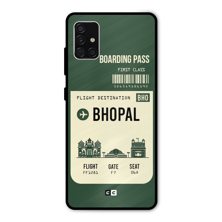 Bhopal Boarding Pass Metal Back Case for Galaxy A51