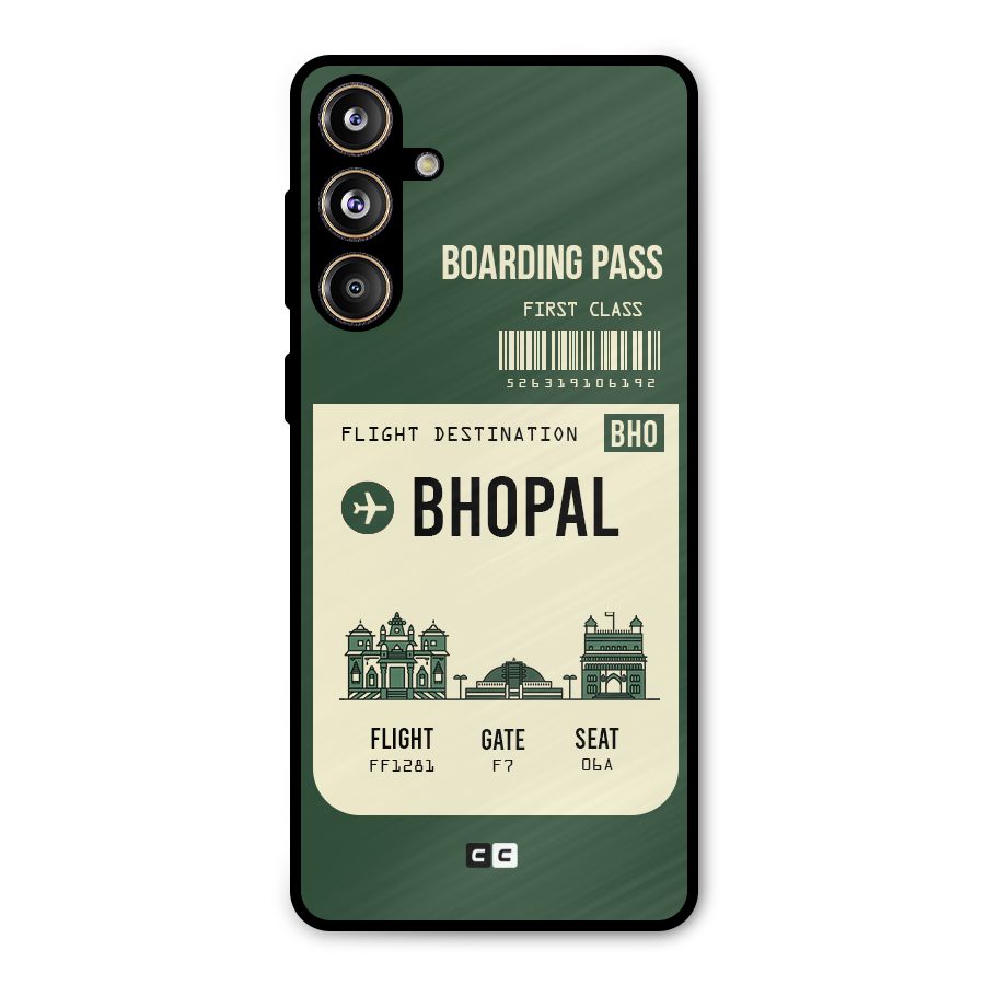 Bhopal Boarding Pass Metal Back Case for Galaxy F55