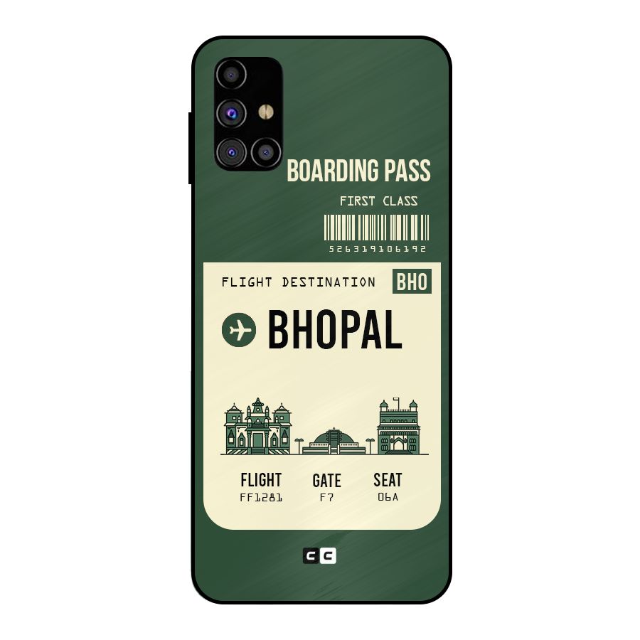 Bhopal Boarding Pass Metal Back Case for Galaxy M31s