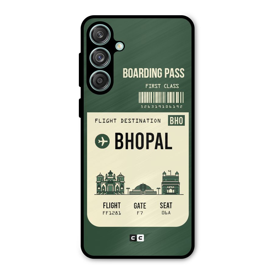 Bhopal Boarding Pass Metal Back Case for Galaxy M55 5G