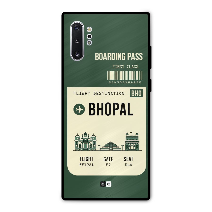 Bhopal Boarding Pass Metal Back Case for Galaxy Note 10 Plus
